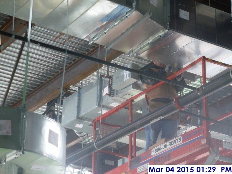 Installing motorized dampers at the 4th floor Facing East (2)